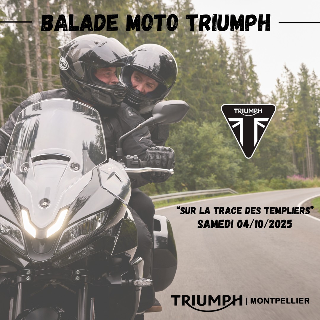 Balade inédite : “Sur la trace des Templiers” proposée par Triumph Montpellier